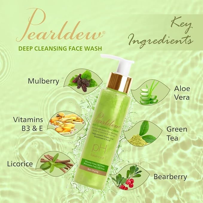 Pearldew Deep Cleansing Face Wash - 100 Ml