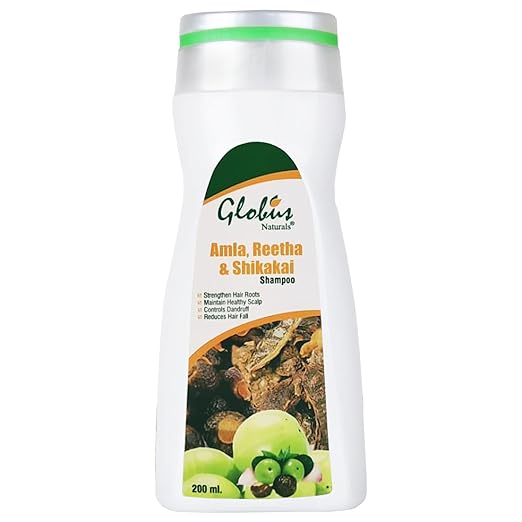 Globus Remedies Amla Reetha Shikakai Shampoo - 200ml