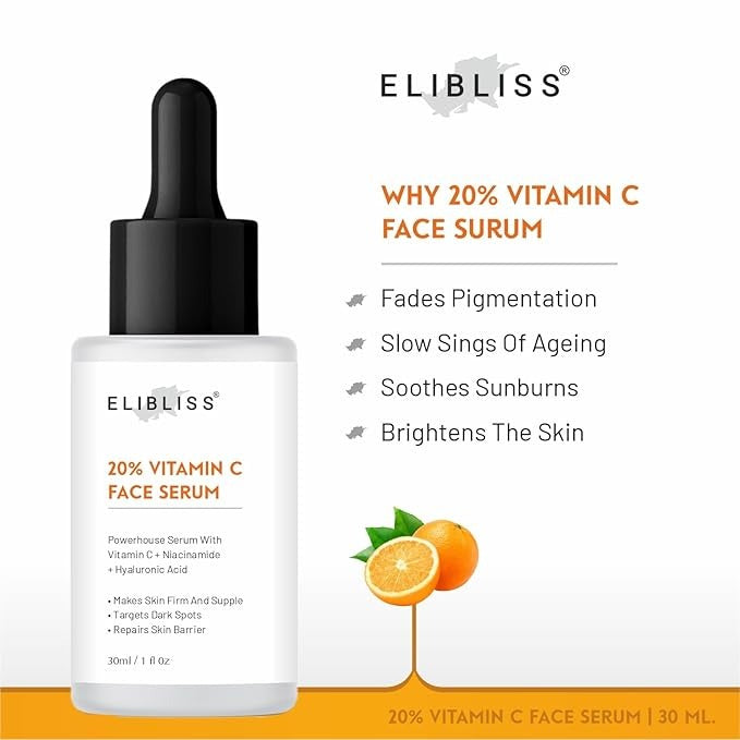 Elibliss 20% Vitamin C Face Serum - 30 ml