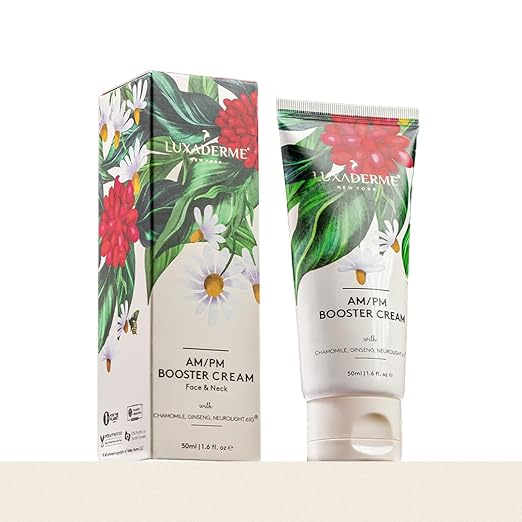 LuxaDerme Korean AM/PM Booter Cream for Face & Neck - 50 ml