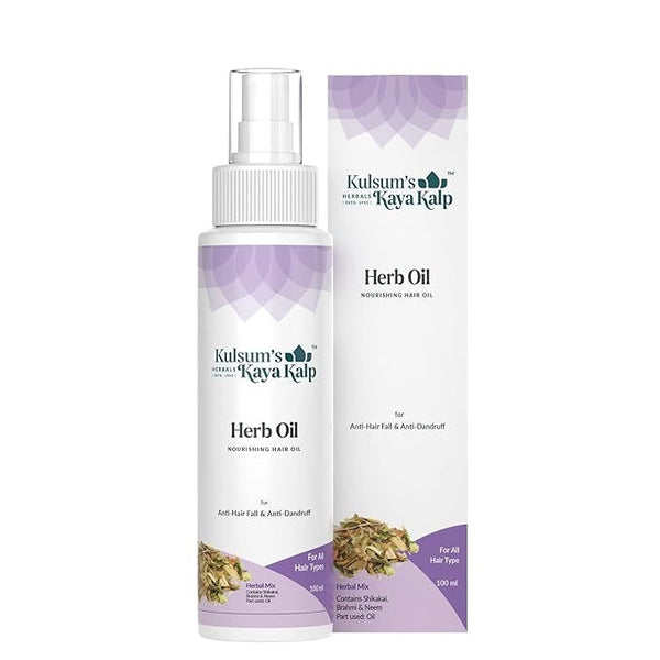 Kulsum's Kaya Kalp Herbals Herb Oil For Anti Hair Fall & Anti Dandruff - 100 ml