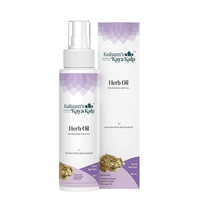 Kulsum's Kaya Kalp Herbals Herb Oil For Anti Hair Fall & Anti Dandruff - 100 ml