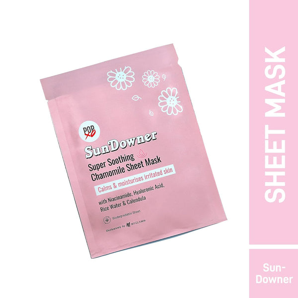 Myglamm Popxo Sundowner Soothing Chamomile Sheet Mask - 30 gms