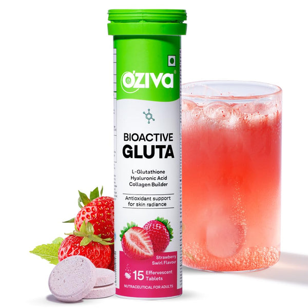 OZiva Bioactive Glutathione Tablets for Radiant Skin - 15 Effervescent Tablets