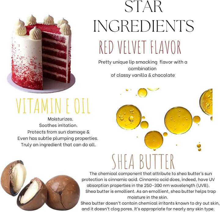 EcoBerry Red Velvet Lip Scrub For Natural Pink Lips Dry, Chapped Lips, Exfoliates, Supple Moisturizing Conditioning, Natural, Handmade, Mineral Oil Free, Preservative Free, Paraben Free, Veg