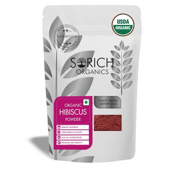 Sorich Organics 100% Natural Hibiscus Powder For Hair Growth - 50 gms