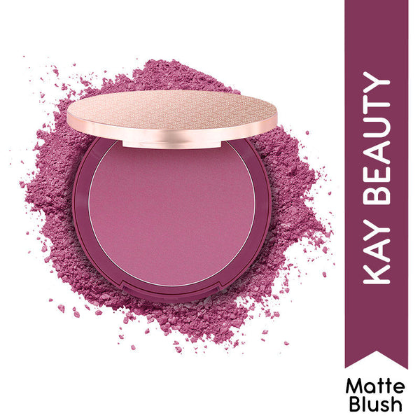 Kay Beauty Matte Blush Deep Plum - 8.5 gms