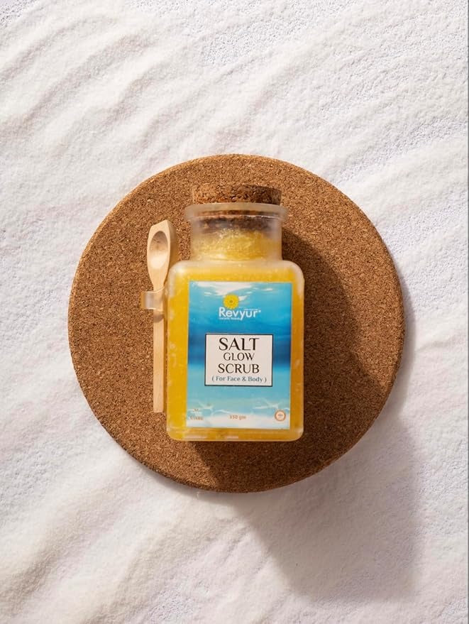 Revyur Speciality Naturals Salt Glow Scrub for Face and Body - 350 gms