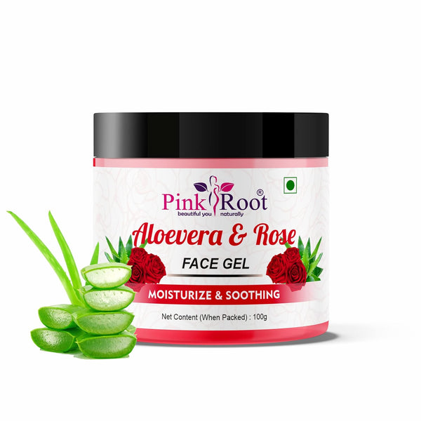 Pink Root Aloevera & Rose Face Gel - 100 ml