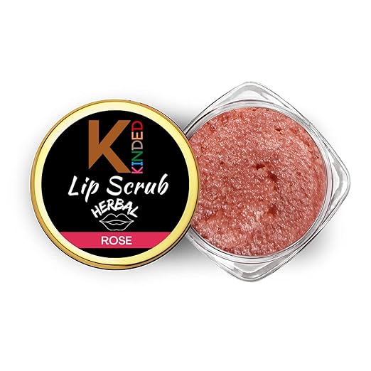 Kinded Lip Sugar Scrub Herbal Colour Rose - 10 gms