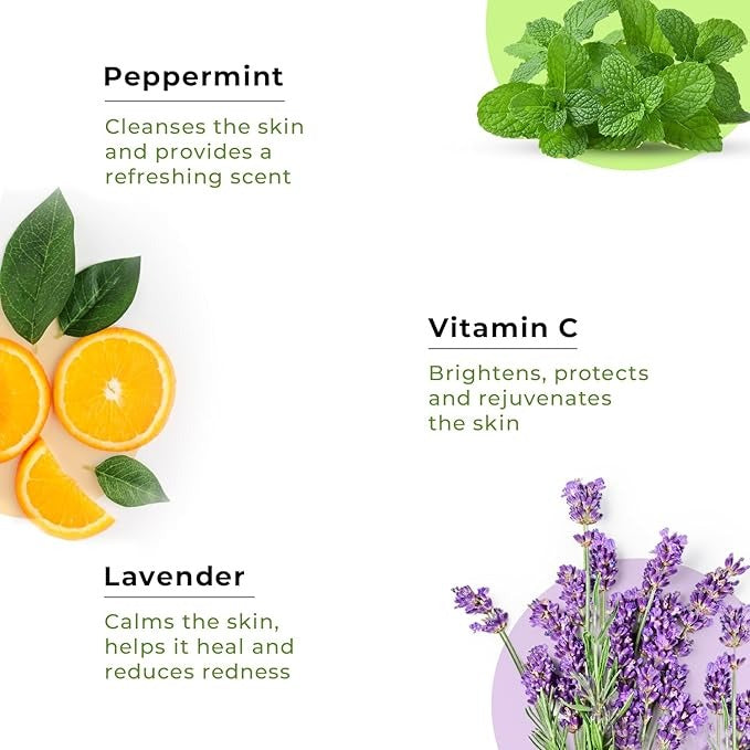 The Organic Forest Plant-Based Lavender & Peppermint Soothing Hand Cream For Women - 50 ml