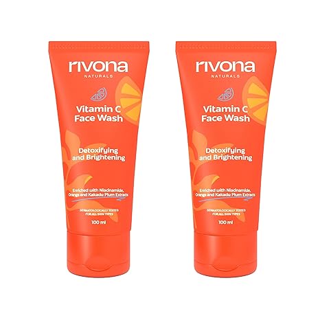 Rivona Naturals Vitamin C Face Wash - 100 ml (Pack of 2)