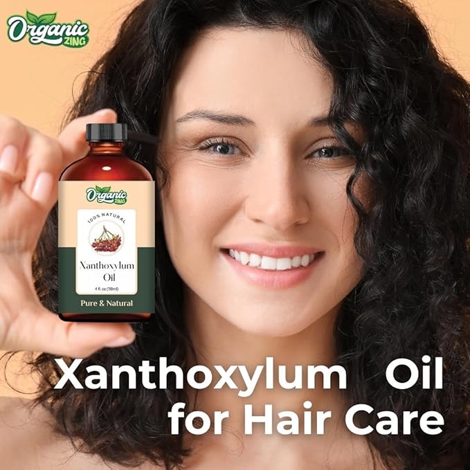 Organic Zing Xanthoxylum (Zanthoxylum Armatum) Oil | Essential Oil for Aroma, Diffusers & Massage - 118 Ml