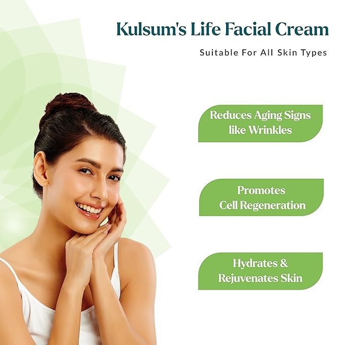 Kulsum's Kaya Kalp Herbals Life Daily Facial Cream - 70 gms