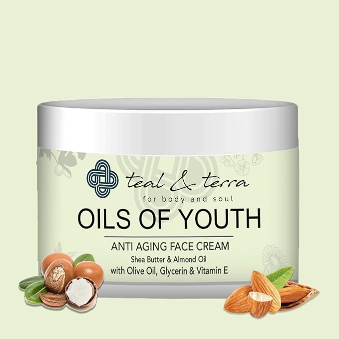 Teal & Terra Oils of Youth Shea & Almond Anti-aging Face Moisturizer - 50 Gms