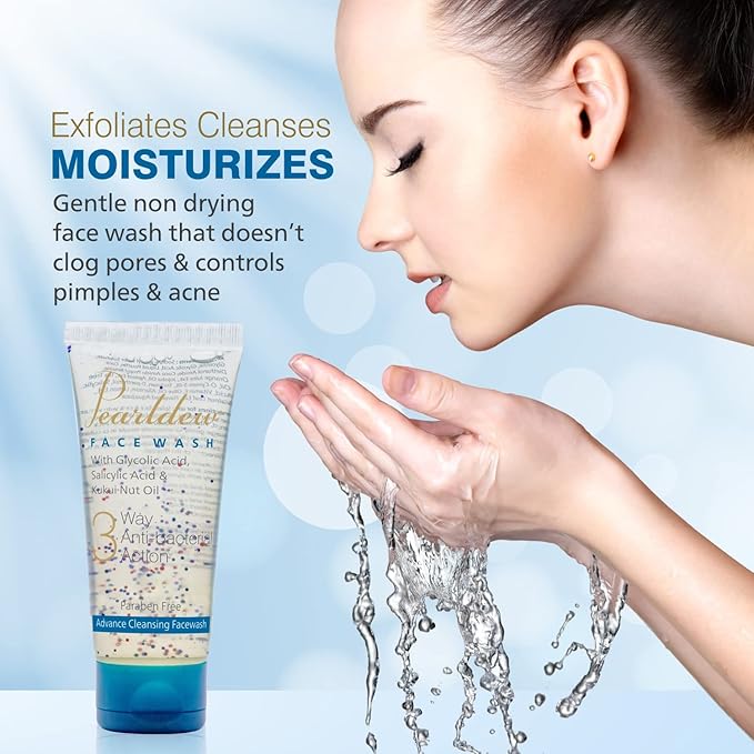 Pearldew 3 Way Antibacterial Face Wash - 100 Ml