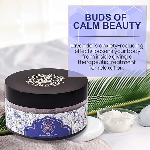 Luxuriate Lavender Bathing Salt Enriched With Essential Oil - 150 ml