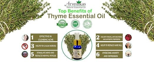 Arvedikas Thyme Oil Natural Pure Essential oil - 15 ml