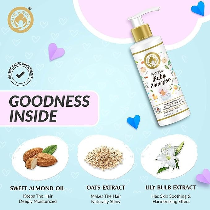 Mom & World Tear Free Baby Shampoo - 200 ml