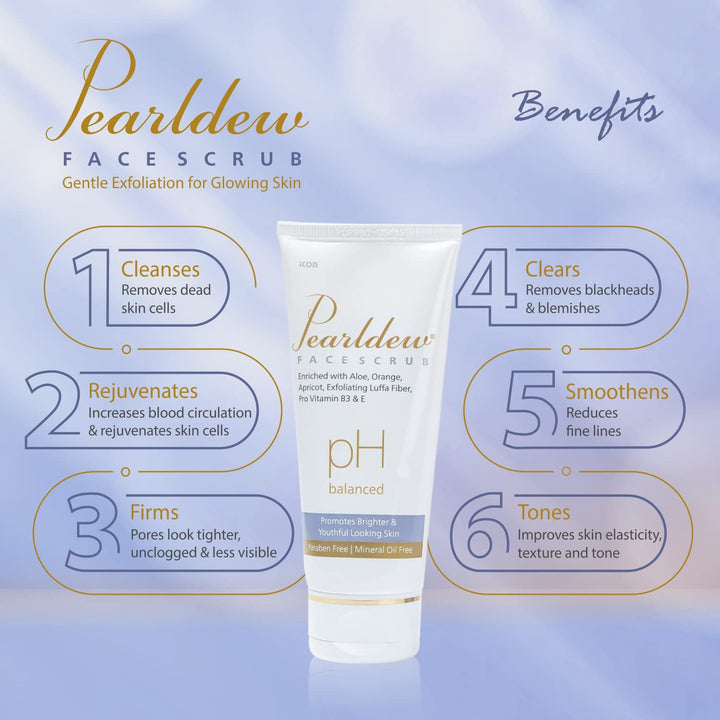 Pearldew Face Scrub Tan Removal Exfoliating Scrub - 100 Gms