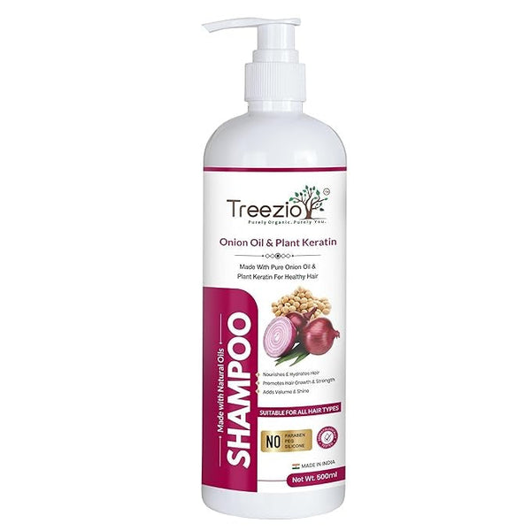 Treezio Onion Oil & Plant Keratin Shampoo - 500 ml
