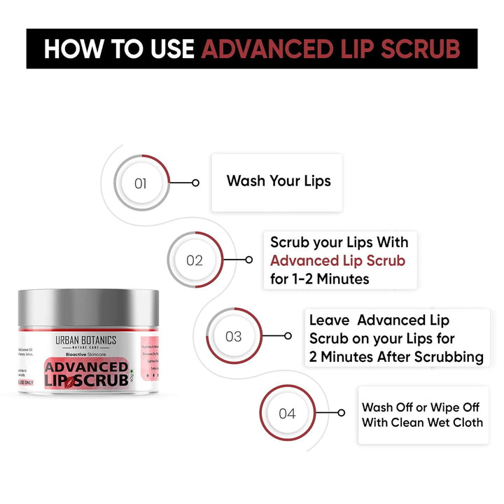 Urban Botanics Advanced Lip Scrub - 40 gms