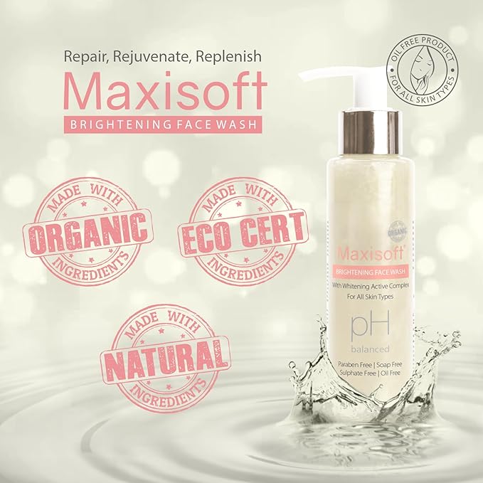 Maxisoft Brightening Face Wash for Women & Men - 100 Ml