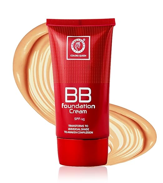 Colors Queen BB Foundation Cream with SPF 15 Natural Almonds - 30 gms