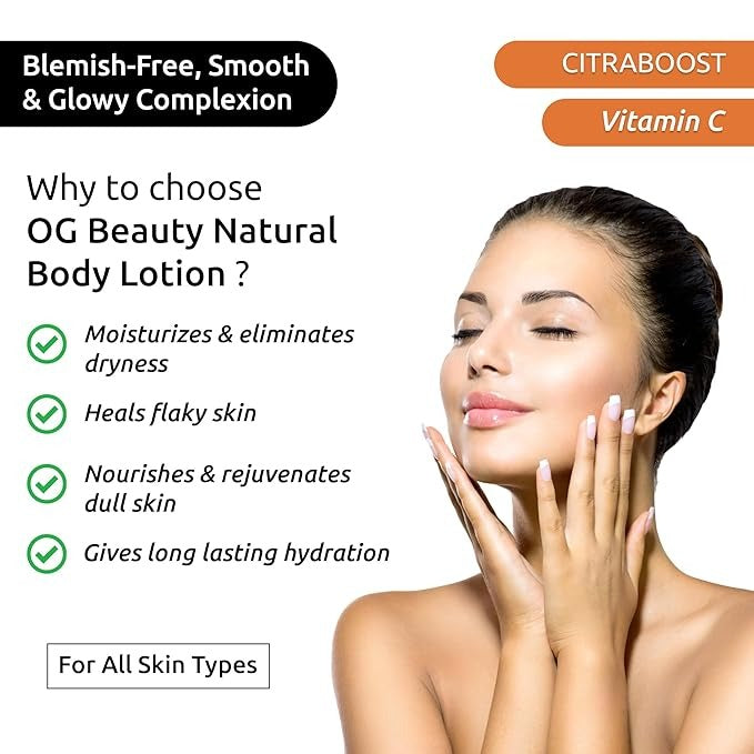OG BEAUTY Natural Citraboost Vitamin C Body Lotion - 250 ml