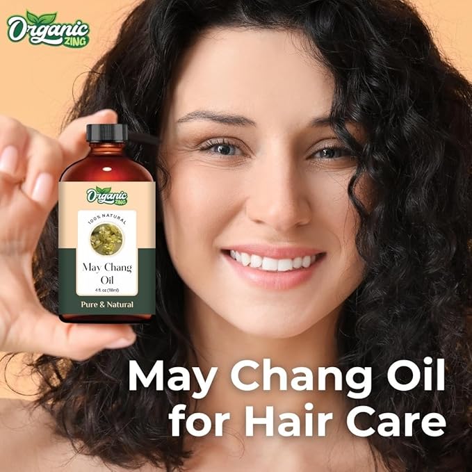 Organic Zing May Chang (Litsea Cubeba) Oil | Carrier Oil in Aroma & Diffusers, Skincare & Hair Care - 118 Ml