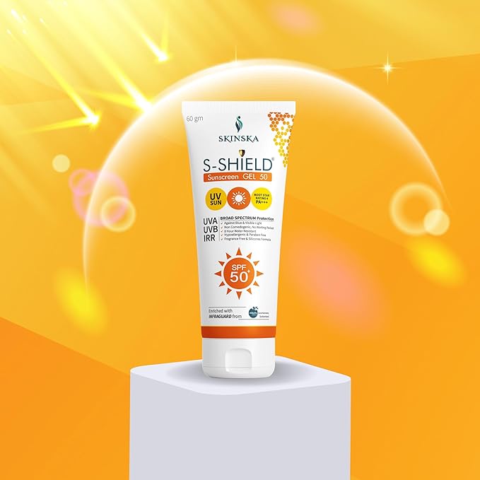 Skinska Naturals S-shield Matte Sunscreen Gel With Spf 50, Pa+++ | 60 Gms