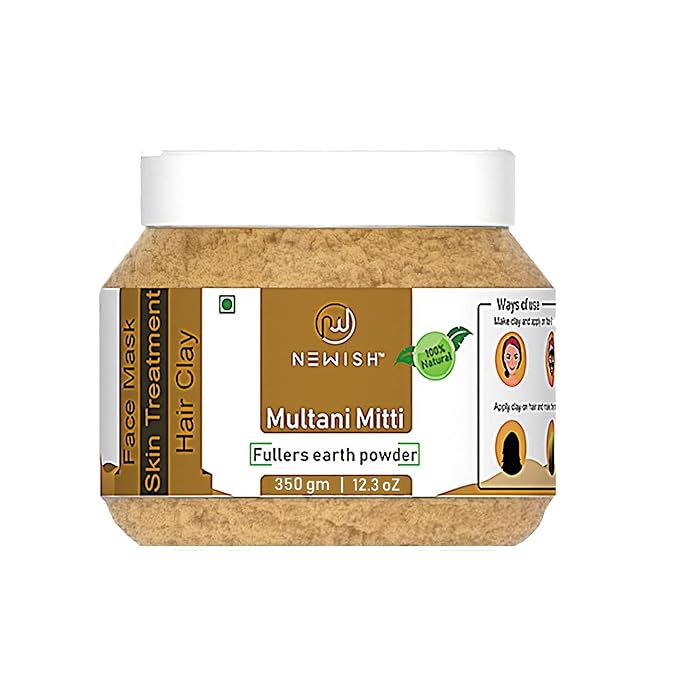 Newish Pure & Natural Multani Mitti Powder for Skin Face Clay - 350 gms