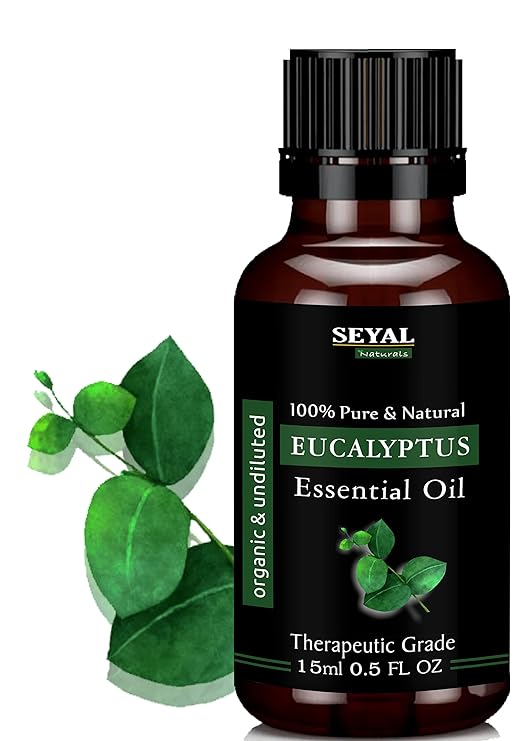 Seyal Natural Eucalyptus Essential Oil (Nilgiri Tel) For Hair Growth & Skin Therapy - 15 ml
