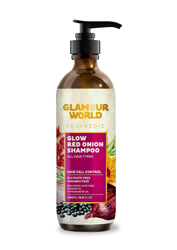 Glamour World Ayurvedic Red Onion Shampoo - 250 ml