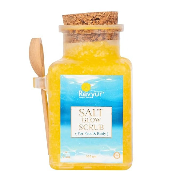 Revyur Speciality Naturals Salt Glow Scrub for Face and Body - 350 gms
