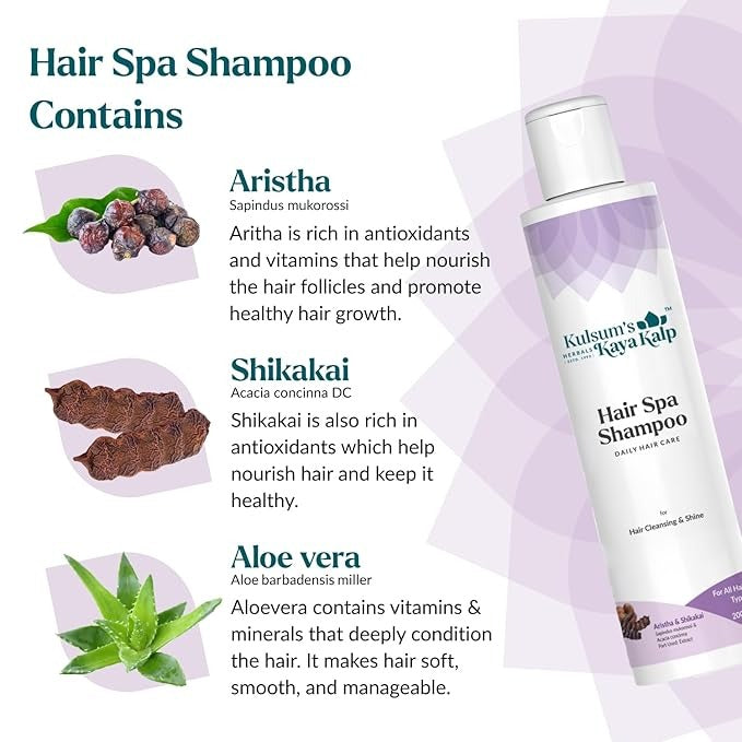 Kulsum's Kaya Kalp Herbals Hair Spa Shampoo - 200 ml