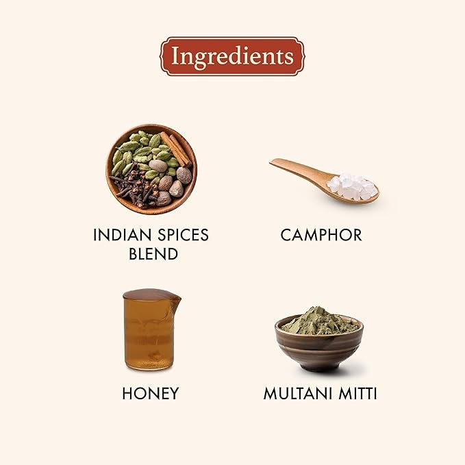 Old School Rituals Spices & Camphor Oil Purifying Face Mask - 50 gms