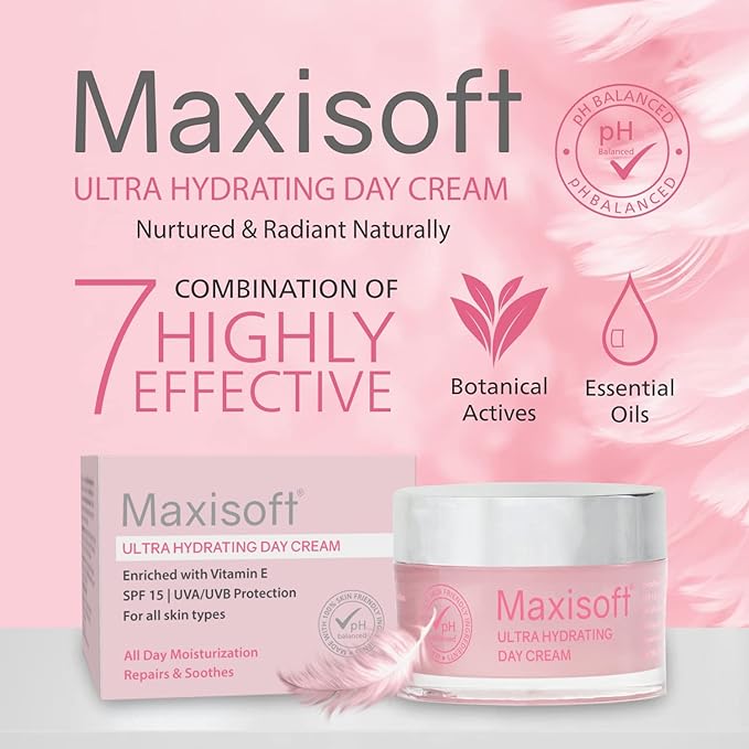 Maxisoft Ultra Hydrating Day Cream | All-day Moisture & Radiance - 50 Gms