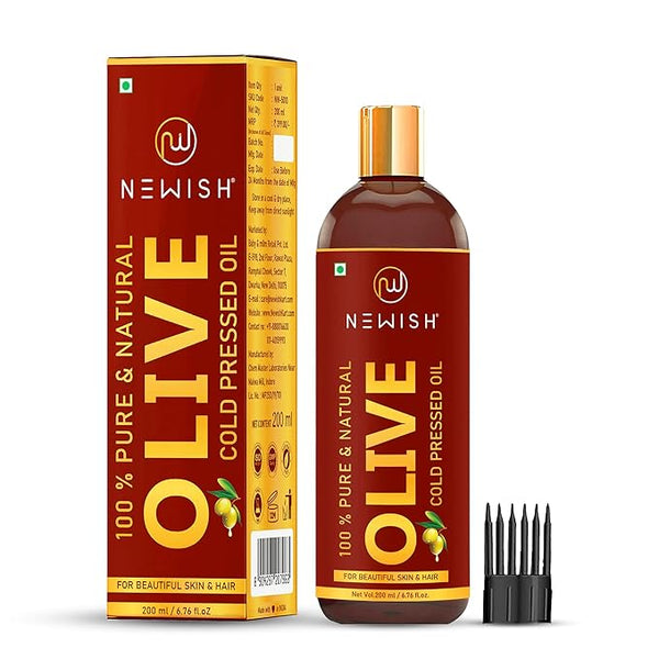 Newish Natural Extra Virgin Olive Oil For Hair - 200 ml