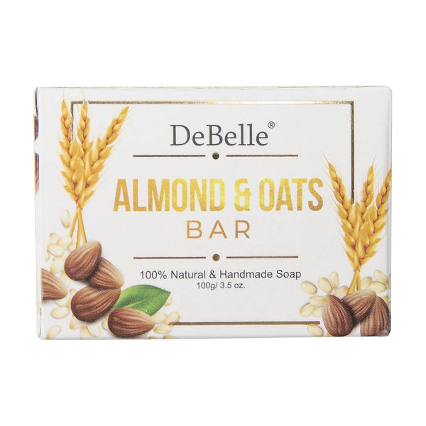 Debelle Almond and Oats Natural & Handmade Bathing Soap Bar - 100 gms
