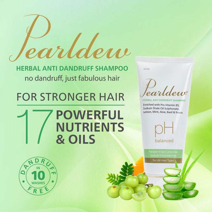 Pearldew Herbal Anti Dandruff Shampoo | Controls Dandruff - 100 Ml