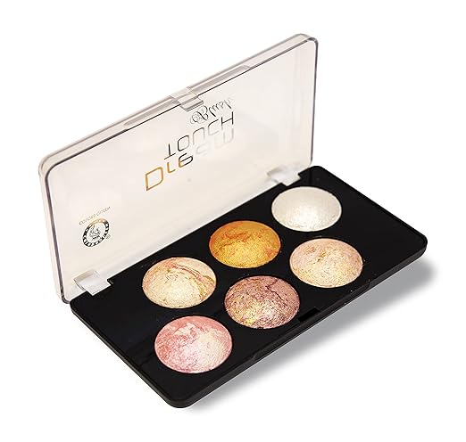 Colors Queen Dream Touch Blusher & Highlighter Palette Face Makeup Multicolor 02 - 18 gms