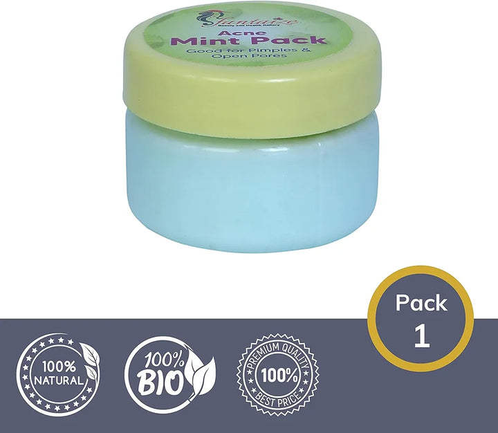 Fantaize - Mint pack for oily skin to remove pimples and tan - Pack of 1 
