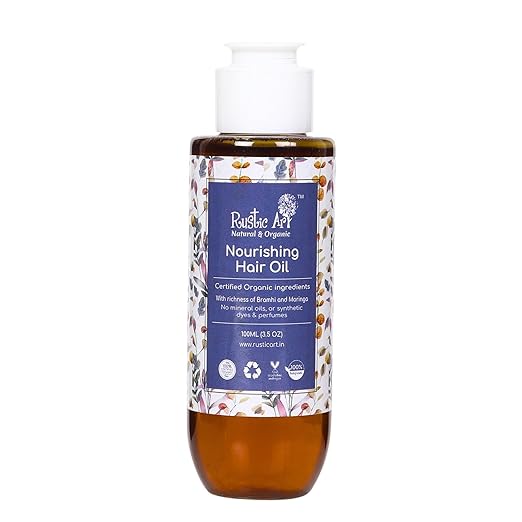 Rustic Art Organic Rosemary Nourishing Hair Oil - 100 ml