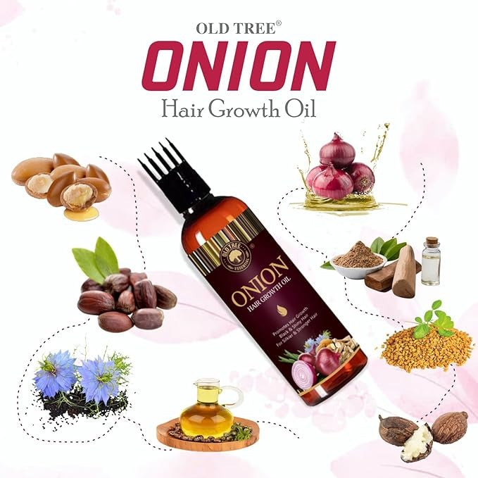 Old Tree Pure & Natural Onion Hair Oil for Hair - 100 ml