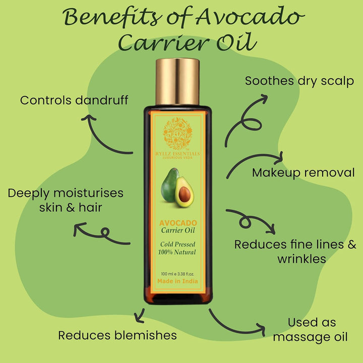 Ryllz Essentials Avocado Carrier Oil - 100 ml