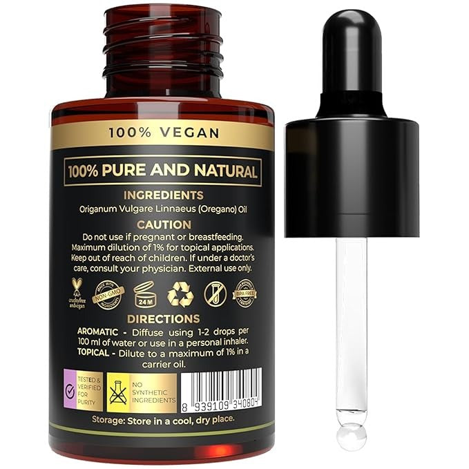 The Organic Forest Certified Organic Oregano Essential Oil - 30 ml