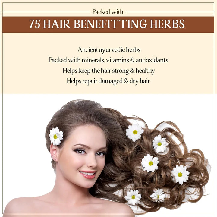 TYC - TRUST YOUR CHOICE Herbal Hair Growth Oil With 75 Herbs | Manages Hair Fall, Hair Thinning & Hair Loss | Helps In Hair Growth | Healthy & Strong Hair, 150 Grams