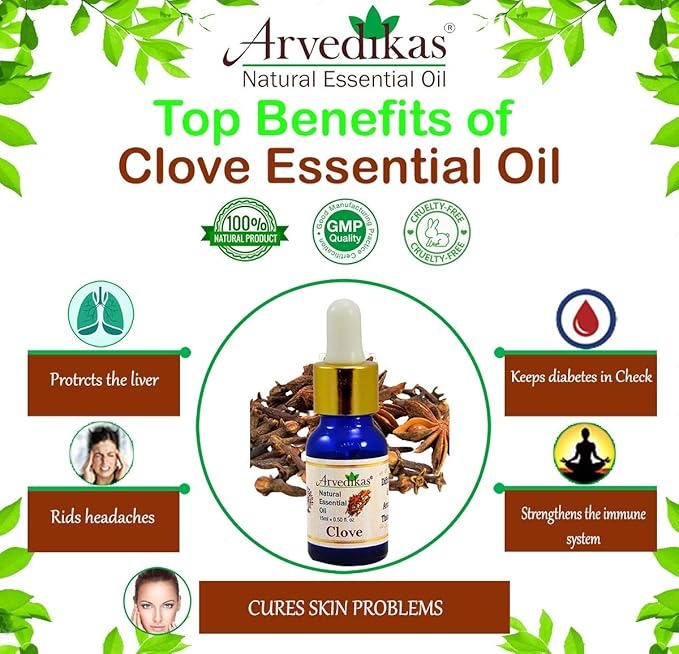 Arvedikas Natural Clove Essential Oil - 15 ml