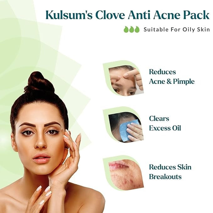 Kulsum's Kaya Kalp Herbals Clove Anti Acne Pack For Anti Pimple & Anti Acne - 50 gms